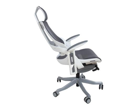 Tietokonetuoli/työtuoli WAU 70x70xH112-129cm, runko harmaa/valkoinen