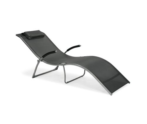 Lamamistool BATYA sali 173x63xH65cm, terassiraam, tekstiili iste