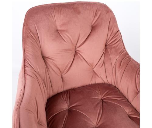 Tuoli BRITA 58x63H83cm, vaaleanpunainen sametti
