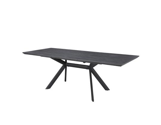Ruokapöytä EDDY 160/220x90xH76cm, harmaa, melamiini, metallijalat