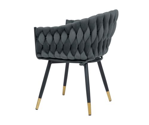 Tuoli FLORA 61x63xH83cm, harmaa sametti