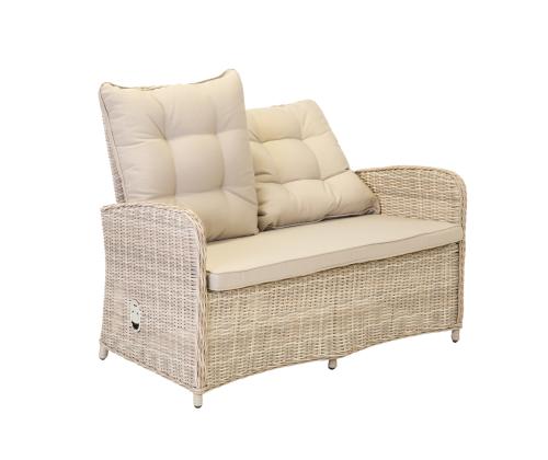 Puutarhakalusteet EMERALD pöytä, sohva ja 2 tuolia