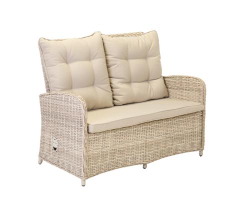 Puutarhakalusteet EMERALD pöytä, sohva ja 2 tuolia