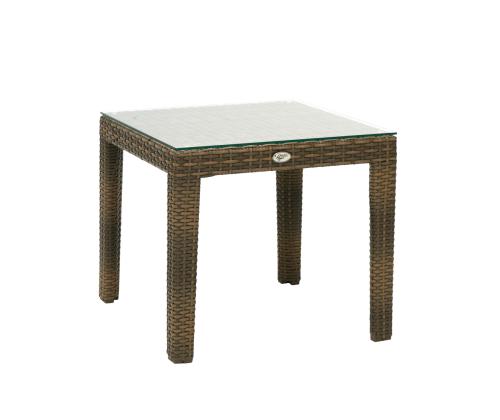 Sivupöytä WICKER 50x50xH45cm, cappuccino