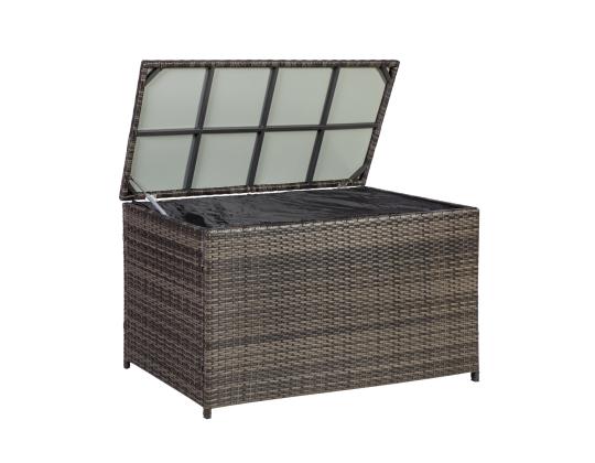 Tyynynpäällinen WICKER 122x52xH62cm, tummanruskea