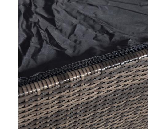 Tyynynpäällinen WICKER 122x52xH62cm, tummanruskea