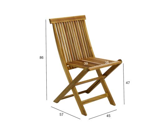 Tuoli FINLAY 45x57xH86cm, akaasia