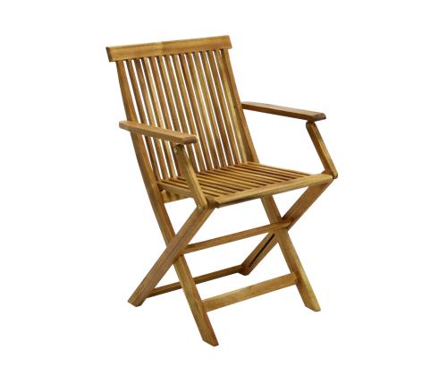 Tuoli FINLAY 54x57xH86cm käsinojilla, akaasia