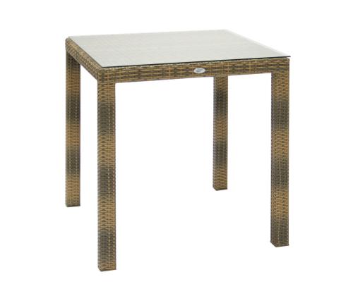 Pöytä WICKER 73x73xH71cm, cappuccino