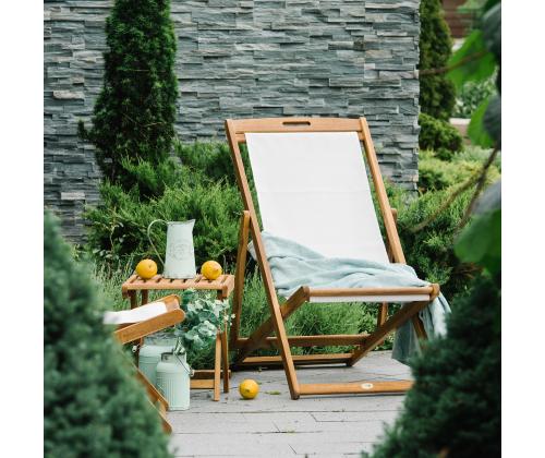 Lepotuoli FINLAY 62,5x108xH105cm, valkoinen