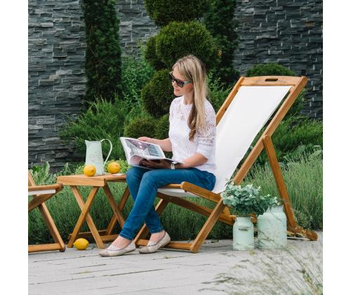 Lepotuoli FINLAY 62,5x108xH105cm, valkoinen