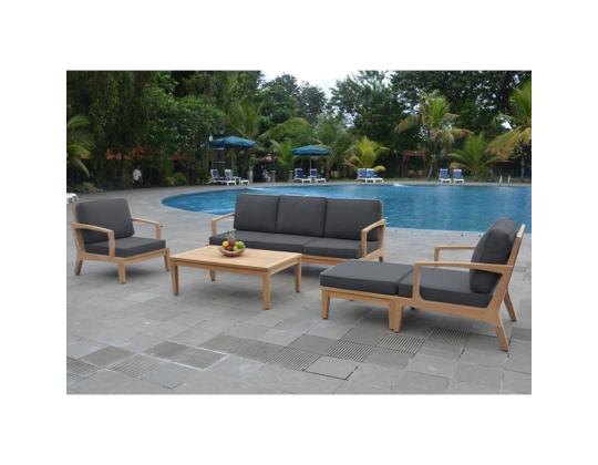 Sohva MALDIVE 3-istuttava 210x89xH86cm, tiikki