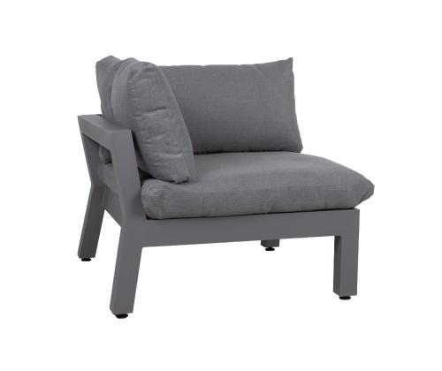 Kulmasohvamoduuli FLUFFY, harmaa, 93x93xH66cm