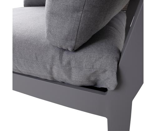 Kulmasohvamoduuli FLUFFY, harmaa, 93x93xH66cm