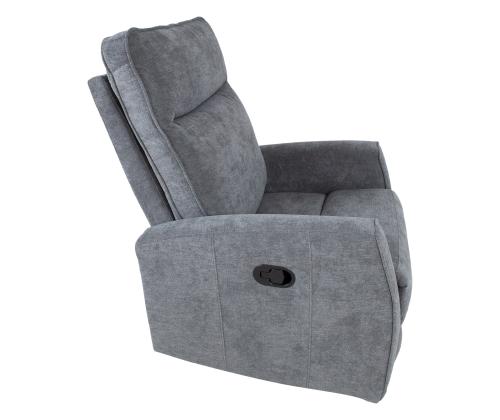 Nojatuoli EDDY manuaalinen lepotuoli, kääntyvä ja keinuva, harmaa