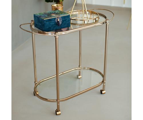 Tarjoilupöytä GENUA 88x39xH76cm, kultainen