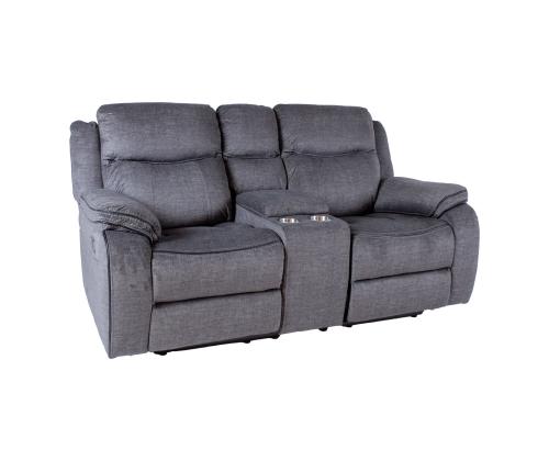 Sohva GENTRY 2-istuttava manuaalinen lepotuoli 190x98xH104cm, harmaa