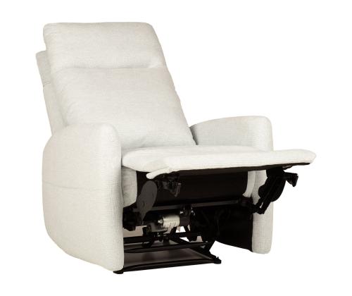 Nojatuoli KATY sähköinen lepotuoli hierontatoiminnolla 78x97xH100cm, sinertävän valkoinen