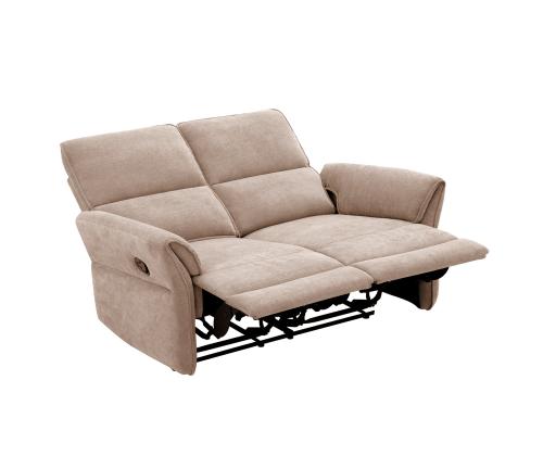 Sohva DAMIKA 2-istuttava sähköinen lepotuoli 143x92xH103cm, vaaleanruskea