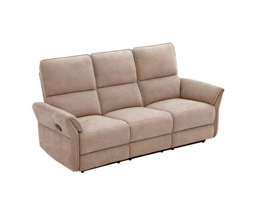 Sohva DAMIKA 3-istuttava sähköinen lepotuoli 200x92xH103cm, vaaleanruskea