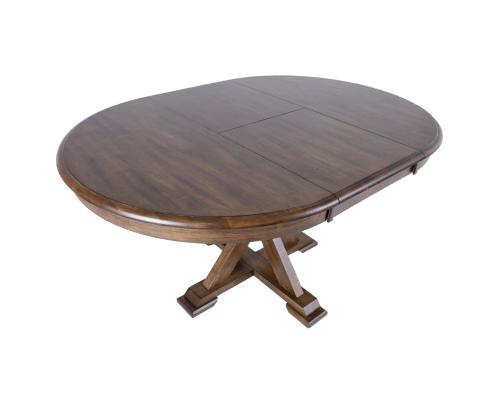 Ruokapöytä JAMES D106+46xH76cm, maalaismainen tammi