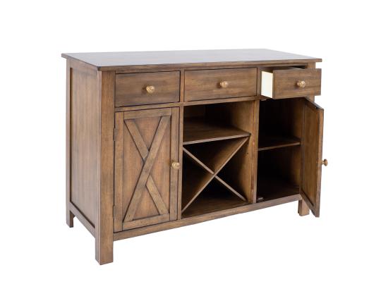 Lipasto JAMES 120x46xH91cm, maalaismainen tammi