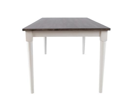 Ruokapöytä JANELLE 183x91xH75cm, harmaa/valkoinen