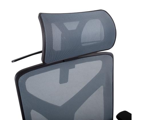 Tietokone/toimistotuoli MIKE 64x65xK110-120cm, musta/harmaa