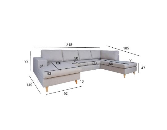Kulmasohva HARALD PN beige