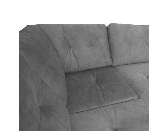 Kulmasohva HEIVI VN 250x200/90xH90cm, harmaa sametti
