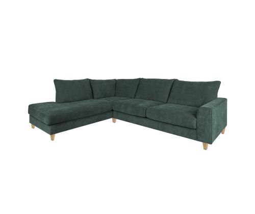Kulmasohva LAYLA VN 265x94x208xH90cm, vihreä