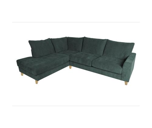 Kulmasohva LAYLA VN 265x94x208xH90cm, vihreä