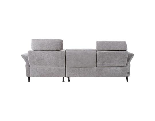 Kulmasohva DAYTON PN, sähköinen lepotuoli 268x94/157xH100cm, vaaleanharmaa