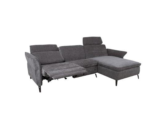 Nurgadiivan DAYTON PN, elektriline lepotuoli 268x94/157xH100cm, tumehall
