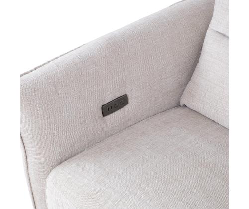 Nojatuoli MIAMI sähköinen lepotuoli 95x92xH99cm, vaalea beige