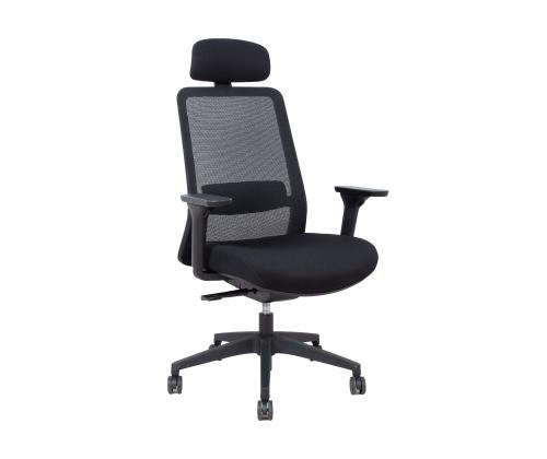 Työtuoli SANTO 66x66xH115-125cm, musta verkkokangas