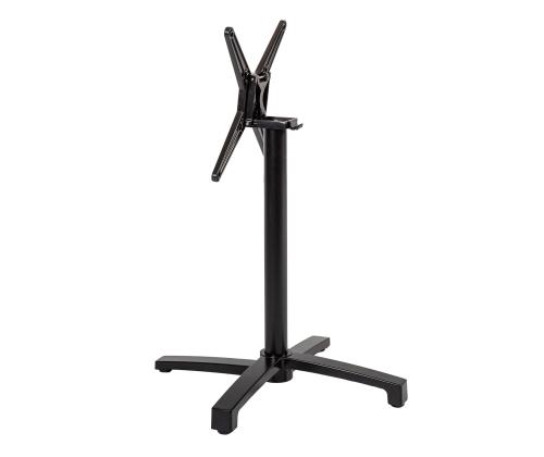 Pöytäjalka BISTRO 69x69xH72cm, alumiini, väri: musta