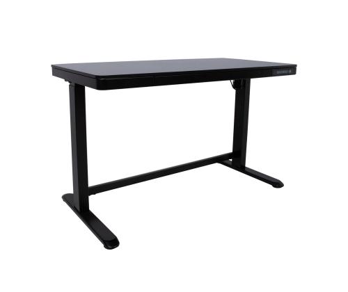 Säädettävä pöytä ERGO 1-moottori 120x60xH72-121cm, musta, melamiinilevy, teräs