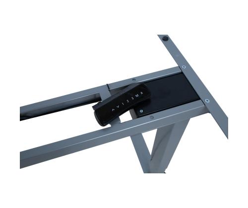 Pöydänjalka ERGO OPTIMAL 2 moottorilla, hopeanharmaa