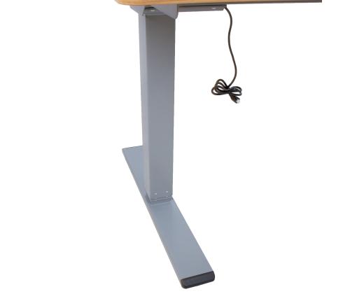Pöydänjalka ERGO OPTIMAL 2 moottorilla, hopeanharmaa