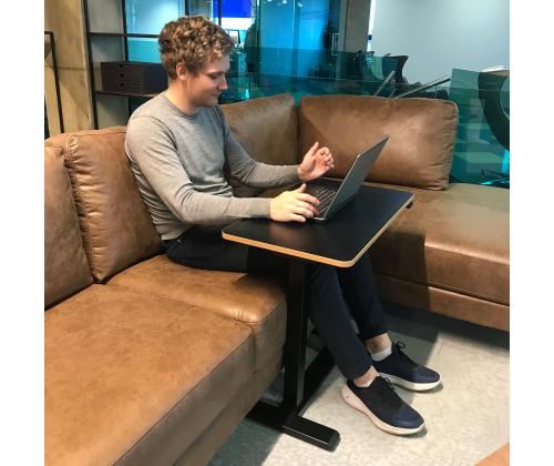 Säädettävä pöytä ERGO 1 moottorilla 70x40cm, musta