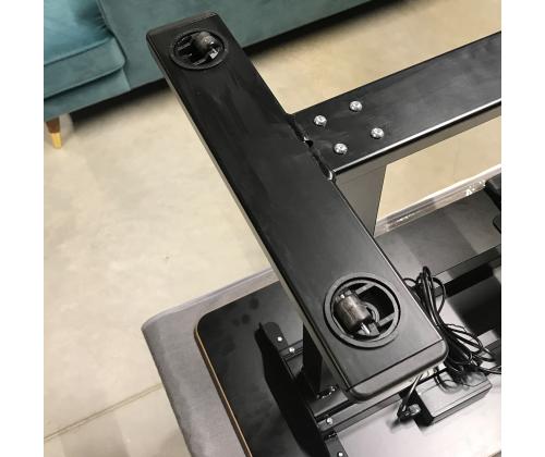 Säädettävä pöytä ERGO 1 moottorilla 70x40cm, musta