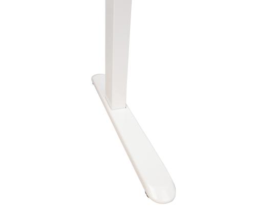 Säädettävä pöytä ERGO 1-moottori 120x60xK72-121cm, valkoinen/tammi