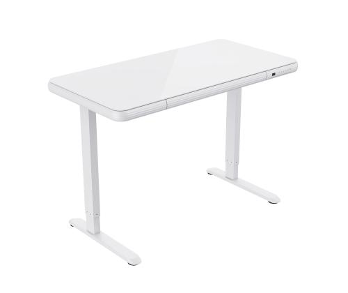 ERGO FIT 1-moottorinen työpöytä 122x62xH73,5-118cm, valkoinen