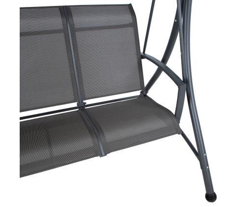 Puutarhakeinu TAMPA 3-paikkainen 195x130xH178cm, harmaa