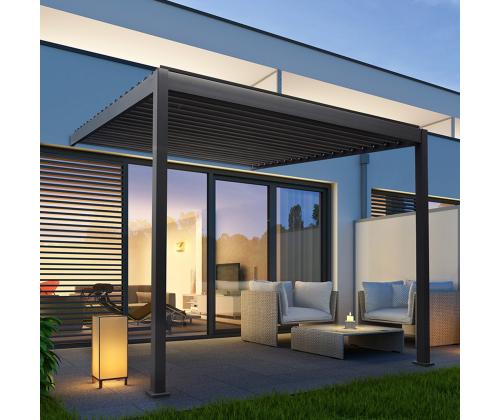 Katos MIRADOR 3x4m, 2 tolppaa, seinään kiinnitettävä