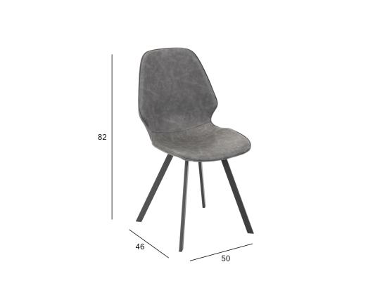 Tuoli HELENA 46,5x53xH87cm, harmaa