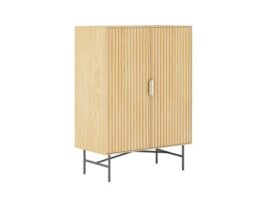 Kaappi BASSEL 80x40xH110cm, 3D melamiini
