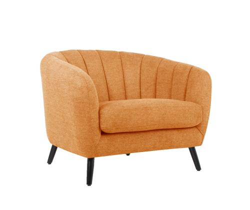 Nojatuoli MELODY oranssi, 100x88xH76cm, puu, vaneri, polyesterikangas