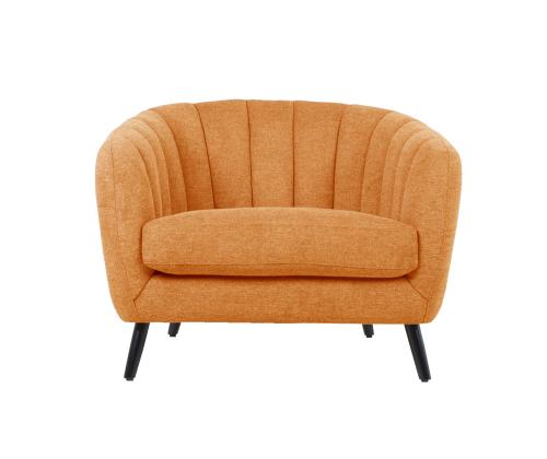 Nojatuoli MELODY oranssi, 100x88xH76cm, puu, vaneri, polyesterikangas